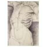 Guo Shaogang  b. 1932 Pencil on Paper Dated 1959