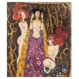 Gustav Klimt Austrian Art Nouveau Oil on Canvas