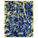 Attr Jackson Pollock American Abstract Oil Canvas