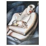 Tamara de Lempicka Polish Art Deco Cubist Oil