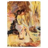 Mary Cassatt American Impressionist Gouache/Paper