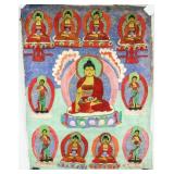 Chinese Tanka Painting on Canvas