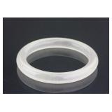 Chinese Icy White Jade Bangle