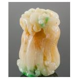 Burma Mixed Tone Carved Buddha Hand Melon Pendant