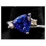2.60ct Tanzanite & Diamond Ring CRV $2700
