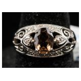 14k Tourmaline & Diamond Ring