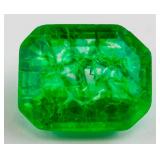 12.50 ct Natural Green Emerald w/ GGL Certificate