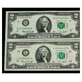 US Two Dollar Federal Reserve Note Series 1976-2