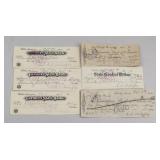 6 Assorted 1914-1936 Cheques