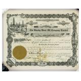 1919 The Smoky River Oil Company LTD Stock Cert