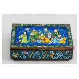 Chinese Canton Enameled Eight Immortals Box