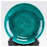 Chinese Monochrome Green Porcelain Saucer Zhengde