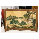Chinese Silk Watercolor Painting Panel