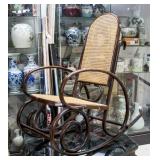 Chinese Rosewood Carved Rocking Chair