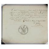 1860 Certificate of Good Conduct for Soldier