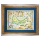 1820 Bill Wills Providenciales Map Print Framed