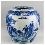 Chinese Ming/Qing Blue and White Porcelain Jar