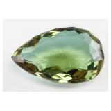 66.00ct Pear Cut Green Alexandrite GGL QUARTZ