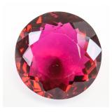 65.40ct Round Cut Red Topaz GGL
