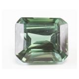 6.10ct Emerald Cut Green Natural Tourmaline GGL