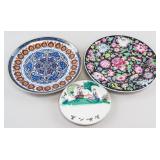 Lot of Three Ceramic Plates