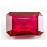 30.60ct Emerald Cut Red Natural Ruby GGL