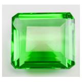 96.75ct Emerald Cut Green Natural Peridot GGL