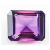 12.75ct Emerald Cut Blue Natural Alexandrite GGL