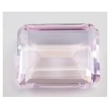 101.55ct Emerald Cut Pink Natural Amethyst GGL