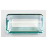 78.35ct Emerald Cut Blue Natural "Aquamrine" GGL