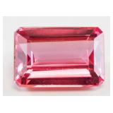12.65ct Emerald Cut Pink Natural Spinel GGL