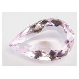 60.00ct Pear Cut Pink Natural Amethyst GGL
