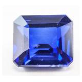 12.70ct Emerald Cut Blue Natural Sapphire GGL