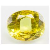 9.45ct Oval Cut Yellow Natural Citrine GGL
