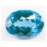 12.75ct Oval Cut Natural Indicolite Tourmaline GGL