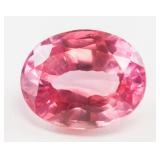 7.40ct Oval Cut Pink Natural Spinel GGL
