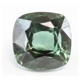6.35ct Cushion Cut Dark Green Natural Sapphire GGL