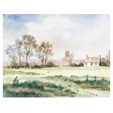 Edward Garbely 1908-1999 US Watercolor Landscape