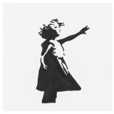 Banksy British Spray Paint on Paper