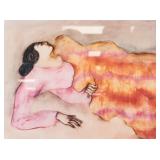 RC Gorman Native American Print on Paper SALVANNA