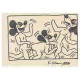 Keith Haring American Mixed Media on Paper