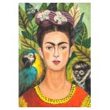 Frida Kahlo Mexican Modernist Oil on Canvas