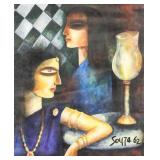 Francis Newton Souza Indian Oil on Canvas