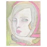 Tamara de Lempicka Polish Watercolor on Paper