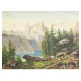 Wojciech Weiss Polish Oil on Canvas Landscape