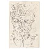 Ivan Kliun Russian Pencil on Paper