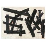 Franz Kline American Abstract Oil on Board