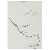 Jean Cocteau French Cubist Ink on Paper