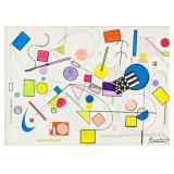 Wassily Kandinsky Mixed Media on board