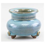 Chinese Jun Yao Censer Tripod